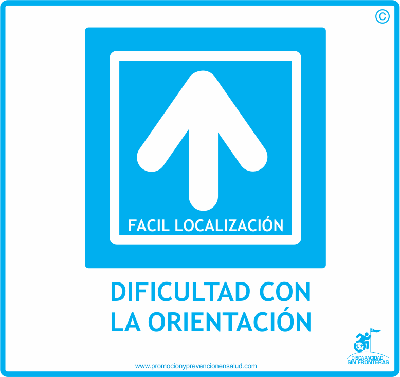 logos discapacidades dificultad en la orientacion discapacidad sin fronteras